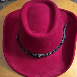 Outback Trading Co Durango Wool Tassy Crusher Durango Red 100% Wool Cowboy Hat